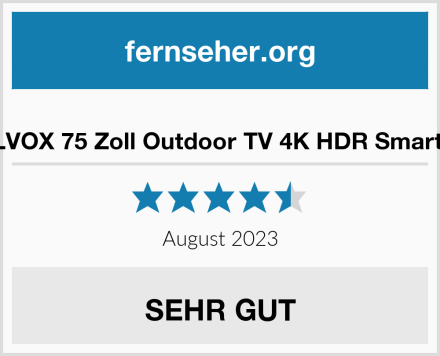  SYLVOX 75 Zoll Outdoor TV 4K HDR Smart TV Test
