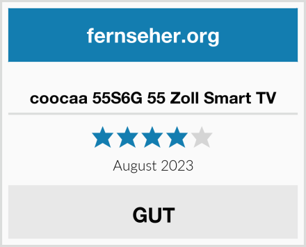  coocaa 55S6G 55 Zoll Smart TV Test