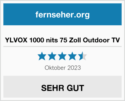  YLVOX 1000 nits 75 Zoll Outdoor TV Test
