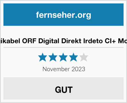  Digikabel ORF Digital Direkt Irdeto CI+ Modul Test