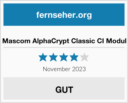  Mascom AlphaCrypt Classic CI Modul Test