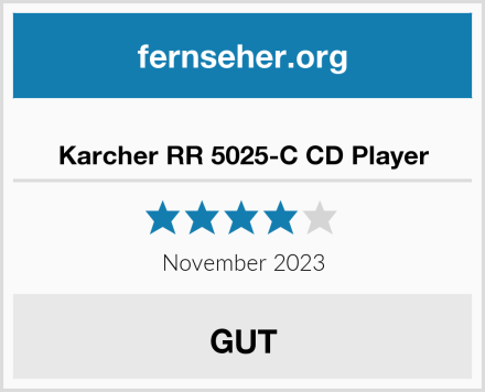  Karcher RR 5025-C CD Player Test