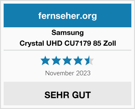 Samsung Crystal UHD CU7179 85 Zoll Test