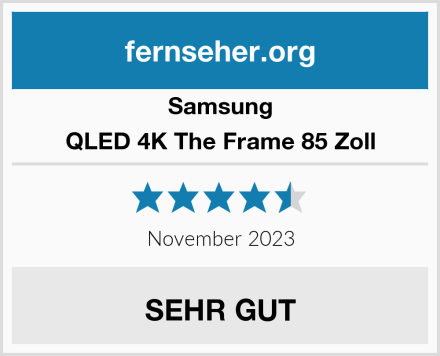 Samsung QLED 4K The Frame 85 Zoll Test