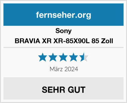 Sony BRAVIA XR XR-85X90L 85 Zoll Test