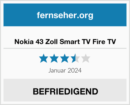  Nokia 43 Zoll Smart TV Fire TV Test