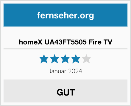  homeX UA43FT5505 Fire TV Test