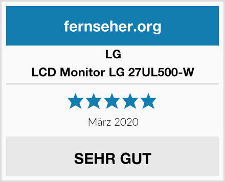 LG LCD Monitor LG 27UL500-W Test