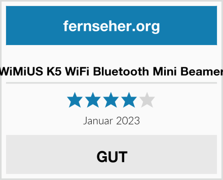  WiMiUS K5 WiFi Bluetooth Mini Beamer Test
