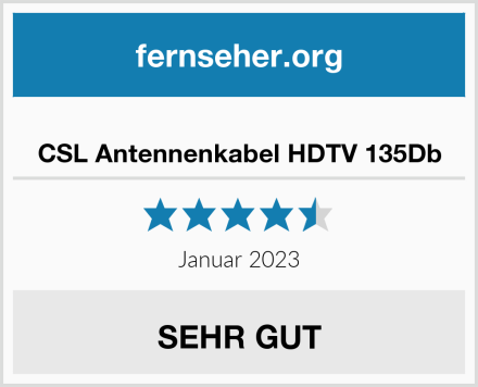  CSL Antennenkabel HDTV 135Db Test